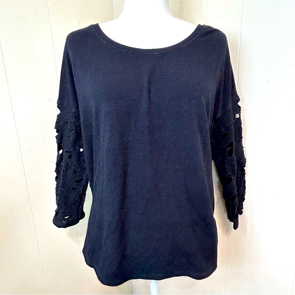 American Eagle Outfitters Relaxed Fit Navy Blue Sweatshirt Blouse Top Size XL.
